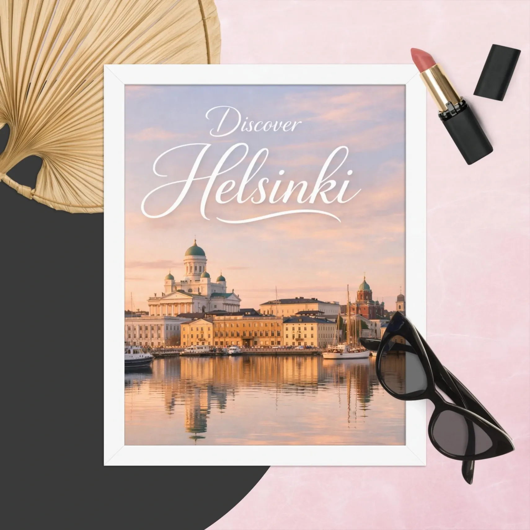 Discover Helsinki – Premium Matte Paper Framed Poster